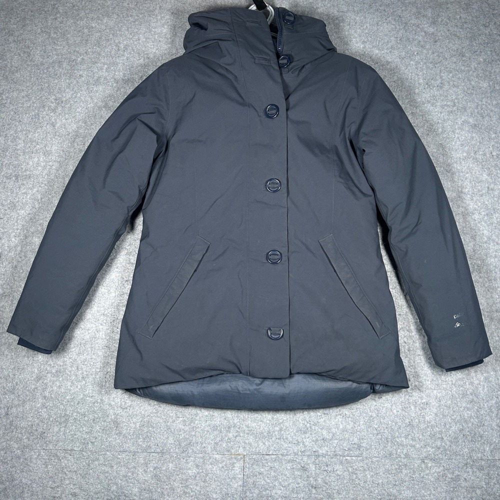 Patagonia Gore-Tex Parka Womens Medium Black Frozen Range Down Jacket Insulated